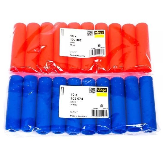 Защитная втулка на теплоизоляцию Viega 2036 синяя для труб 20 мм (109448)