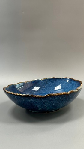 Салатник овальный 25,5*20*6,5 см,фарфор,серия "Aqua Blue" P.L.