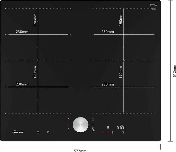 Индукционная стеклокерамич. панель Neff T66PTX4L0