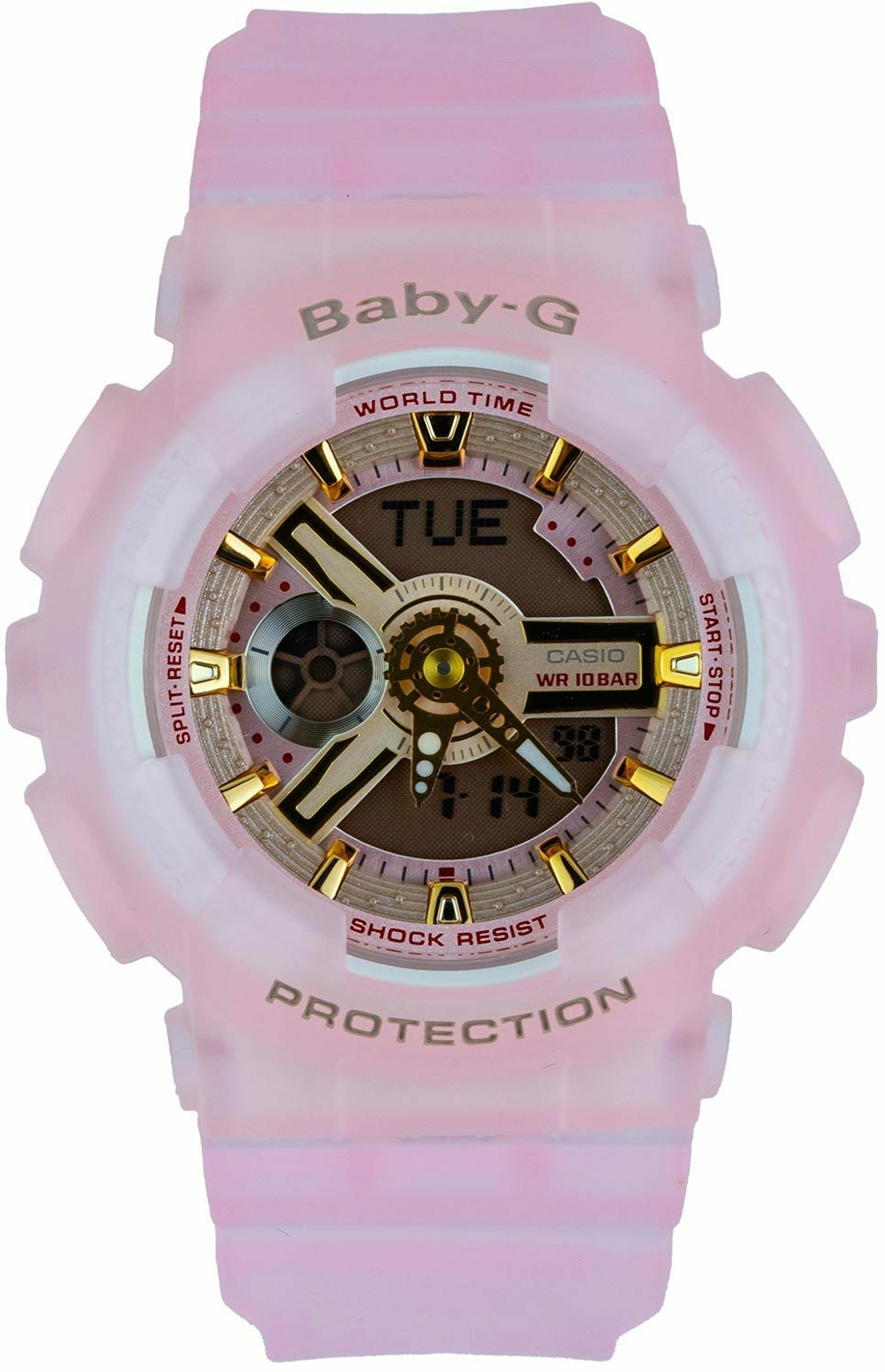 Японские наручные часы Casio Baby-G BA-110SC-4AER с хронографом