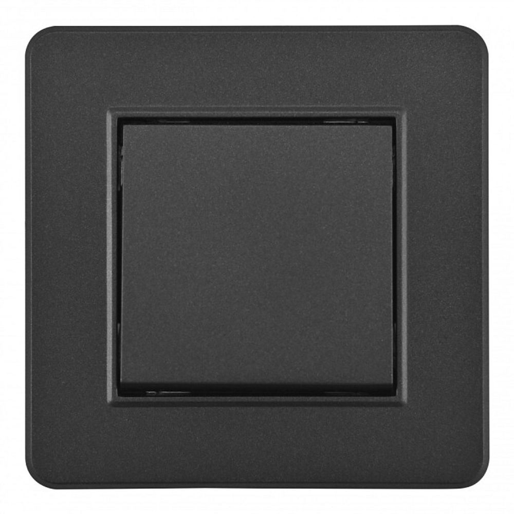 Выключатель одноклавишный Arte Milano SET16-1 SET16-1-30-1 black