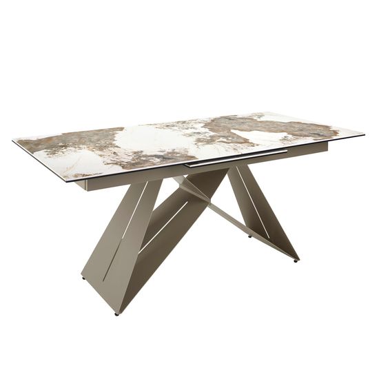 Раздвижной обеденный стол 1114/MC2207DT из мраморной керамики Испания 