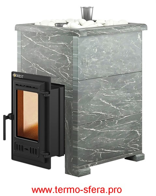 Печь для бани Эверест "Steam Master 18 ЧУГУН" Талькохлорит, S-40