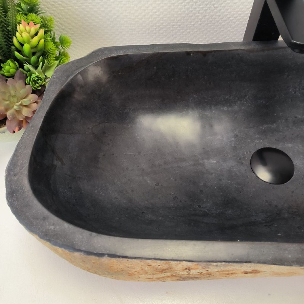 Раковина из речного камня RS-63605 (71*35*16) 0124
