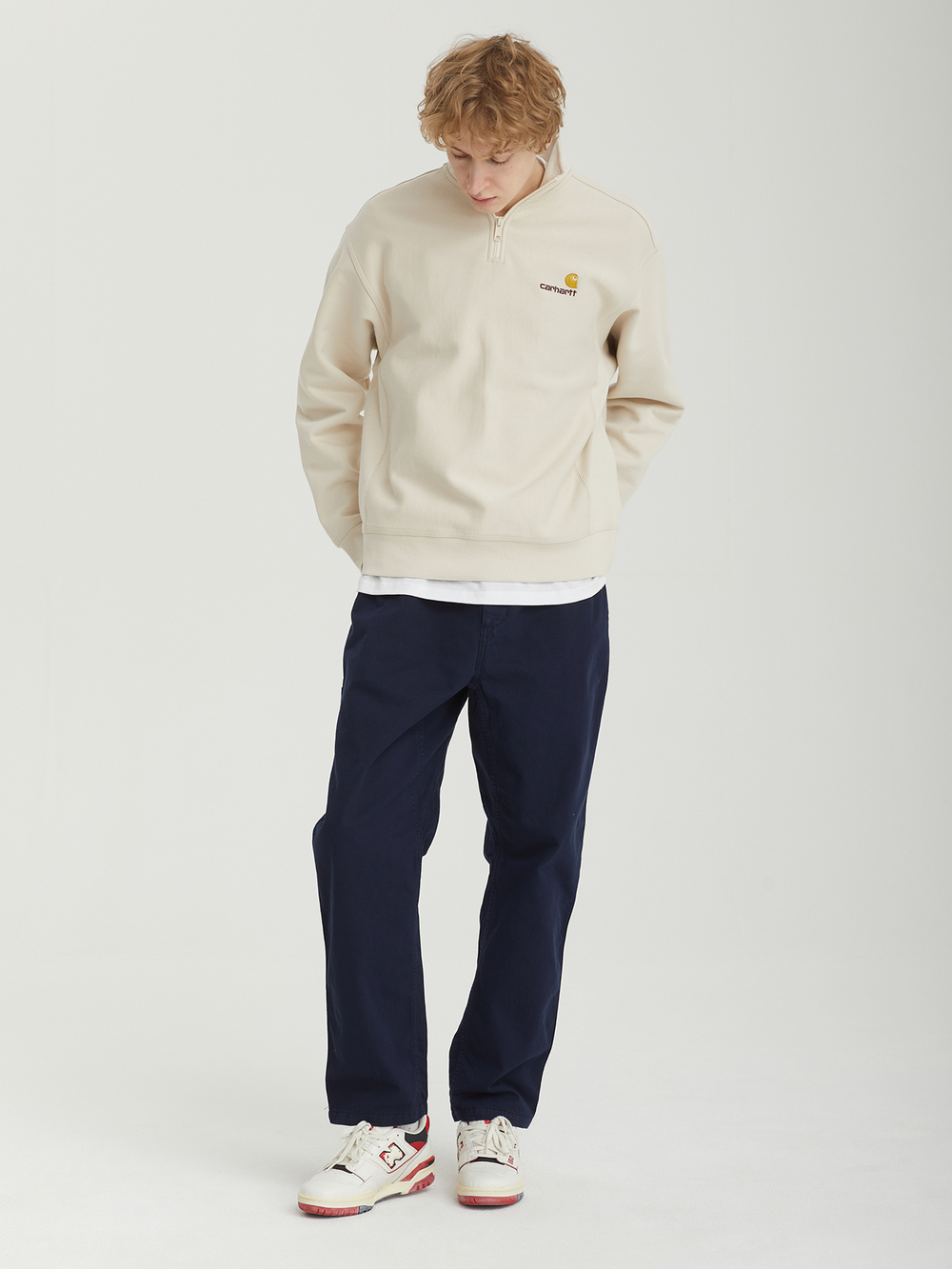 Мужская Толстовка Half Zip American Script