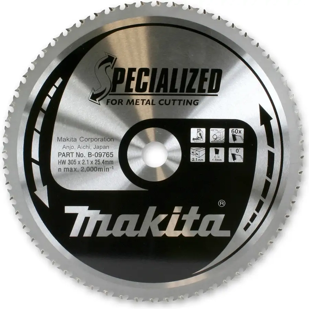 Диск по стали 305х25,4х2,3 мм/78T,–5°, MTCG Makita B-29418