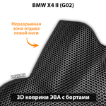 Автомобильные коврики ЭВА с бортами для BMW X4 II (G02) 18-н.в.
