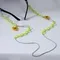 Цепочка для очков &quot;Ромашки&quot; звенья, цвет жёлто-салатовый, 70 см