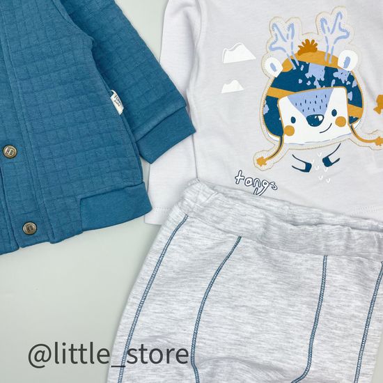 Комплект утепленный "Олененок" синий