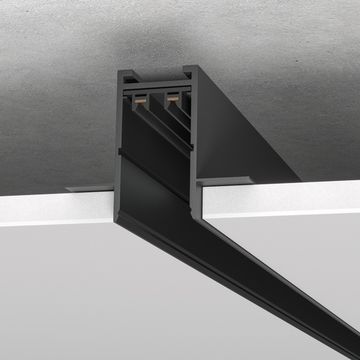 ST021.429.00H Шинопровод SKYLINE 220 встраиваемый ST-Luce Черный Длина 2 000мм SKYLINE 220