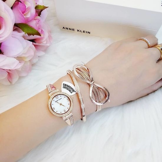 Женские часы Anne Klein AK/3256RGST (В наборе)