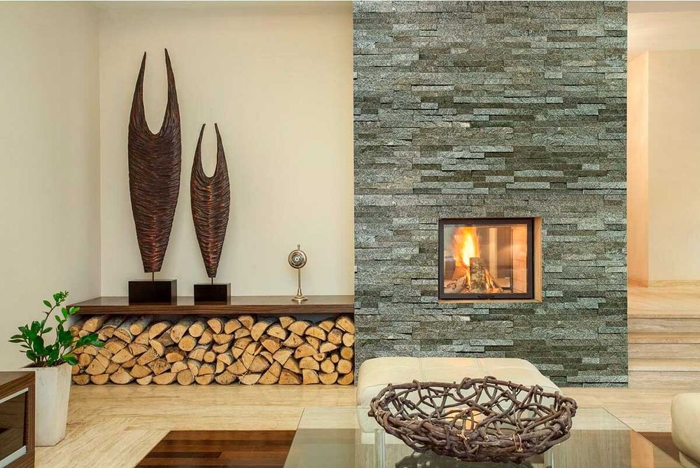 Натуральный камень Кварцит зеленый Pharaon 150x600x10-20 Классик