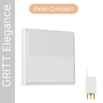 Беспроводной выключатель GRITT Elegance 1кл. белый комплект: 1 выкл., 1 реле 500Вт E231110A