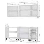 Кухня 2000 Крафт ЛДСП ст-ца цельная 2.0 м (черный янтарь 38мм.)