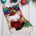 Носок новогодний CANDY 35*25 см «Краски нового года», микс