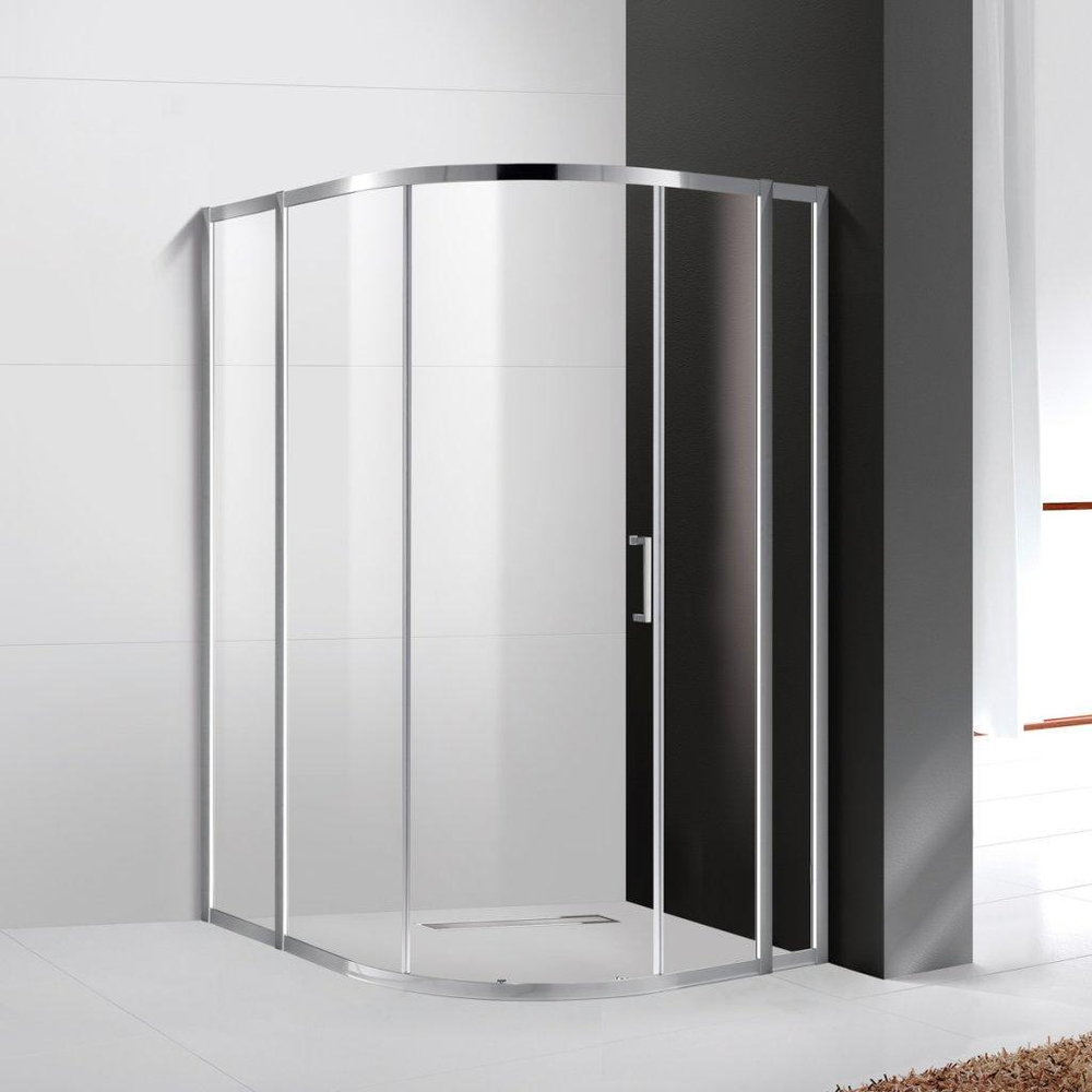Душевой уголок Cezares MOLVENO-RH-11-130/120-C-Cr-IV, 130х120х195, профиль хром, стекло прозрачное
