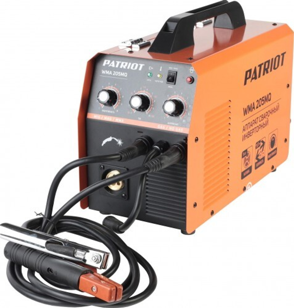 Сварочный полуавтомат PATRIOT WMA 205 MQ инверторный mig/mag/mma 605302155