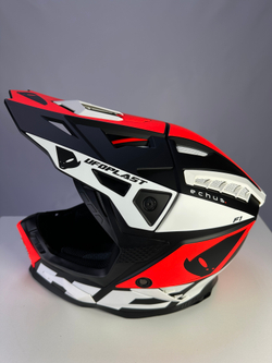 Мотошлем UFO HELMET ECHUS Black/Orange/White Matt