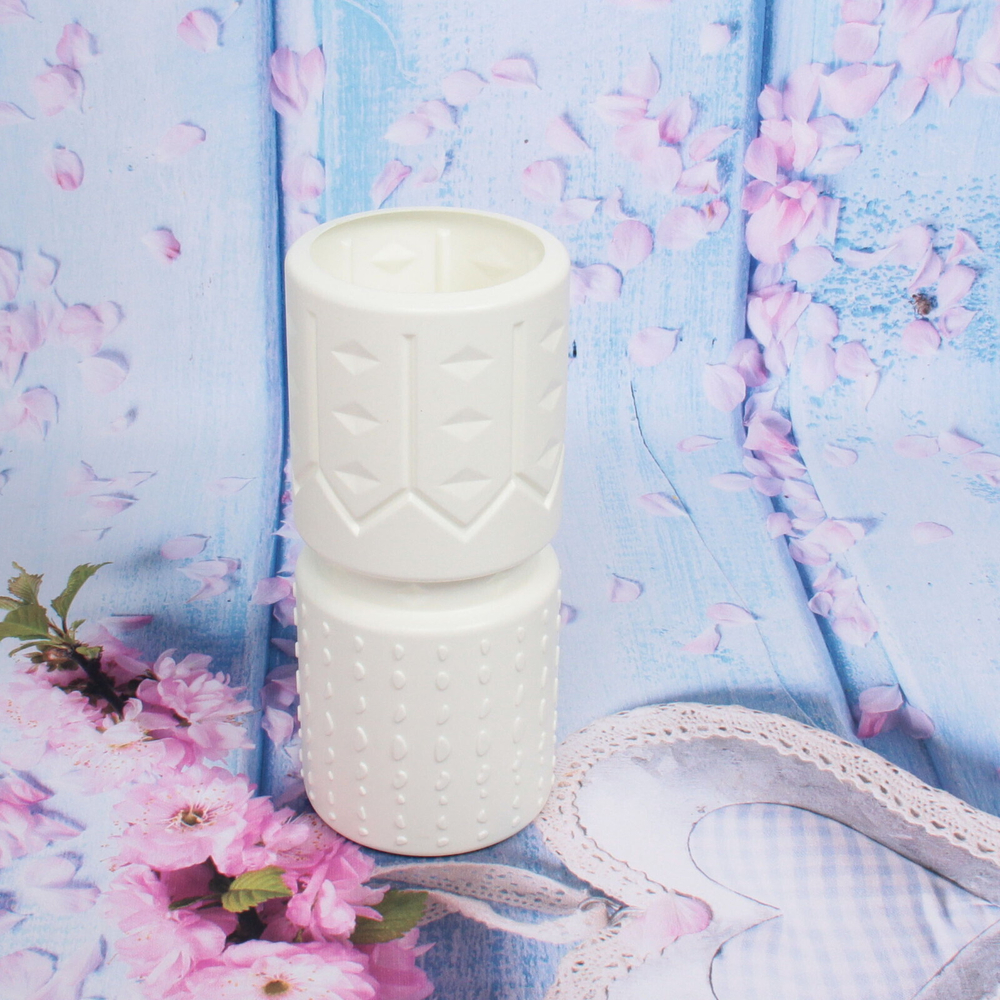 Ваза из пластика «Marlen-Софи» 3л 27,5*12см цвет белый