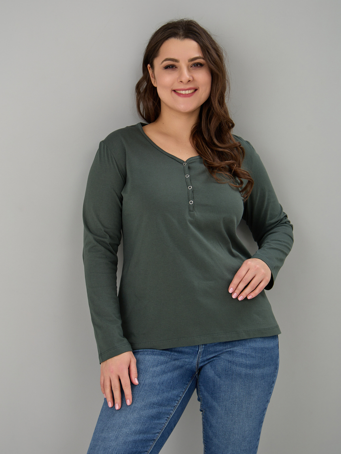 Лонгслив Л-004/зеленый