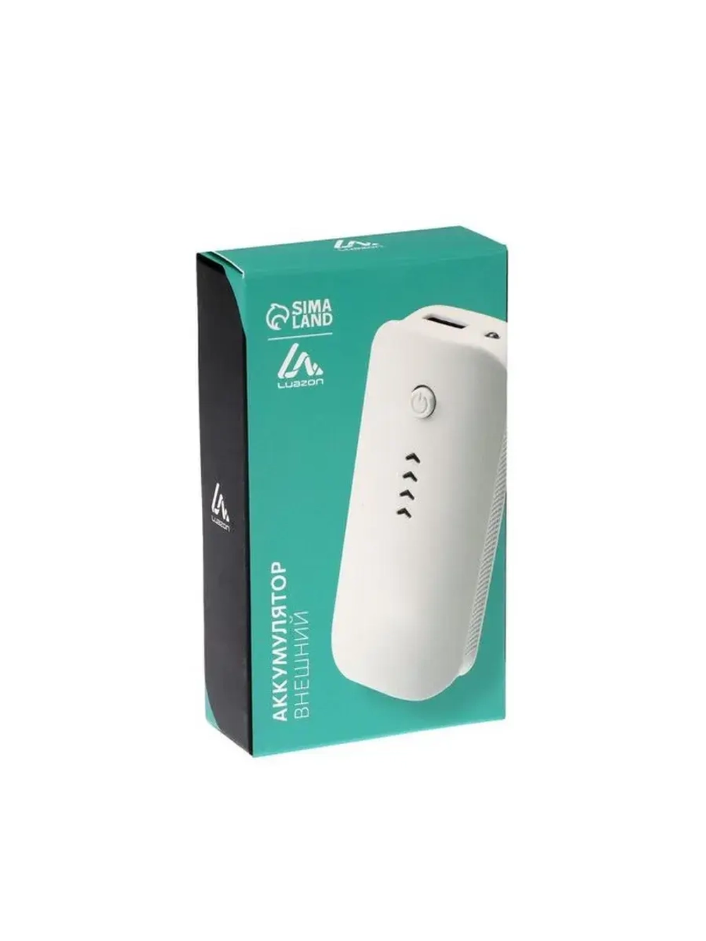Внешний аккумулятор Luazon PB-18, 3600 мАч, USB, 1 А, индика