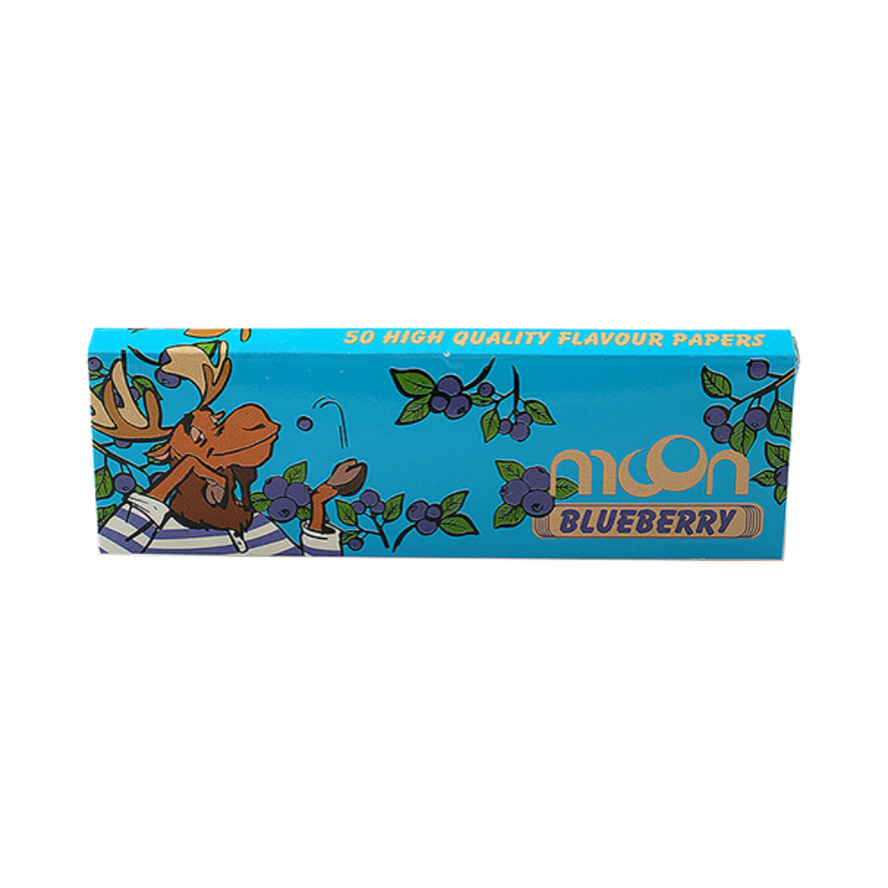 Бумага для сигарет "Moon" Flavoured Черника 70mm 14г/м 50л*20шт