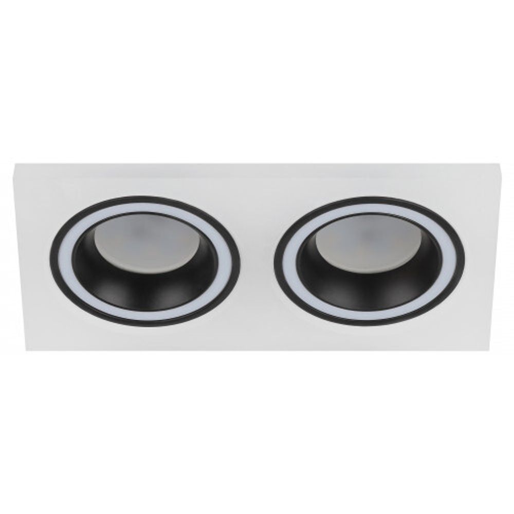 Встраиваемый светильник декоративный ЭРА DK92 WH/BK MR16/GU5.3 белый/черный