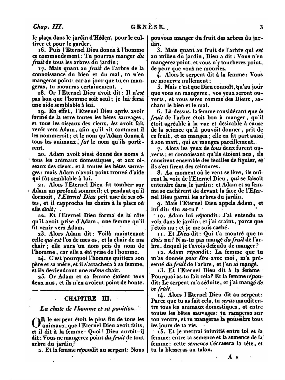 La Sainte Bible. Ou L'Ancien et le Nouveau Testament | J.F. Ostervald