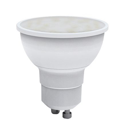 LED-JCDR-7W-6500K-GU10-NR Лампа светодиодная. Форма JCDR. матовая. Серия Norma. Дневной белый свет 6500K. Картон. ТМ Volpe