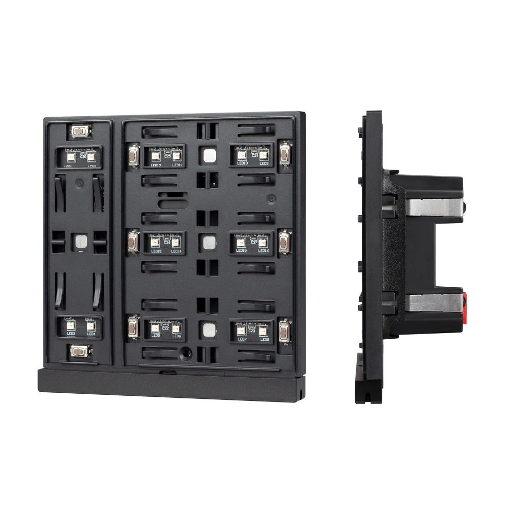 INTELLIGENT ARLIGHT Механизм панели KNX-304-22-IN Black (Bus) (IARL, IP20 Пластик, 2 года) 051688