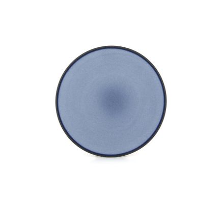 Equinoxe — Фарфоровая десертная тарелка Cirrus Blue 21,5 см, синяя Equinoxe артикул 649496, REVOL, Франция