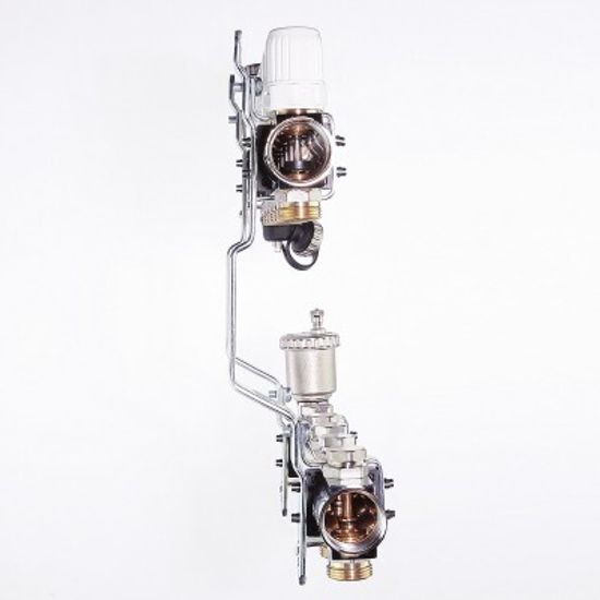 Коллекторный блок Valtec 1"х3/4" 8 выходов (латунь) VTc.594.EMNX.0608