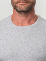 Футболка мужская с круглым вырезом серый меланж