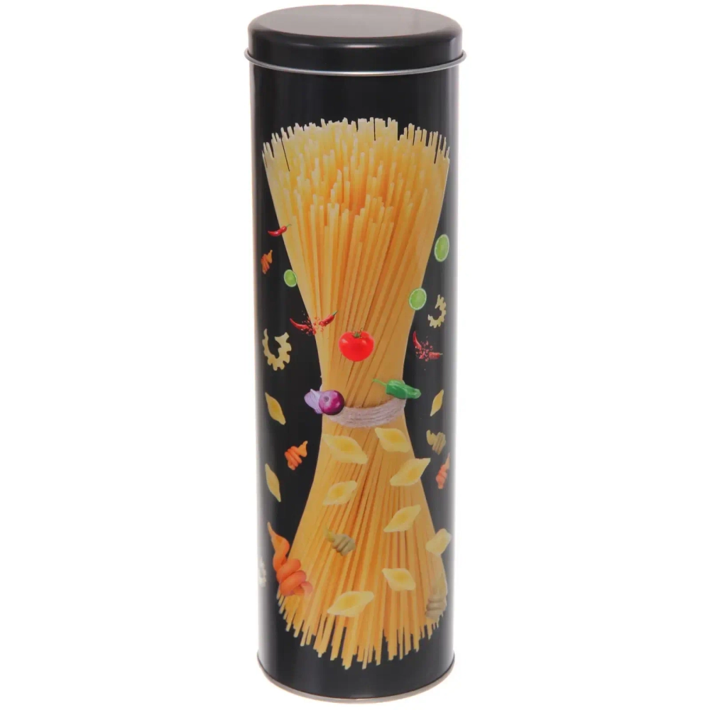 Банка для продуктов металлическая «Black style» 1700мл 9*29см