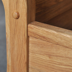 Кровать двуспальная 180х200 Мелания с местом для хранения, из массива дуба