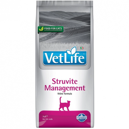 Farmina VetLife 2кг Struvite Management Сухой корм для кошек при мочекаменной болезни