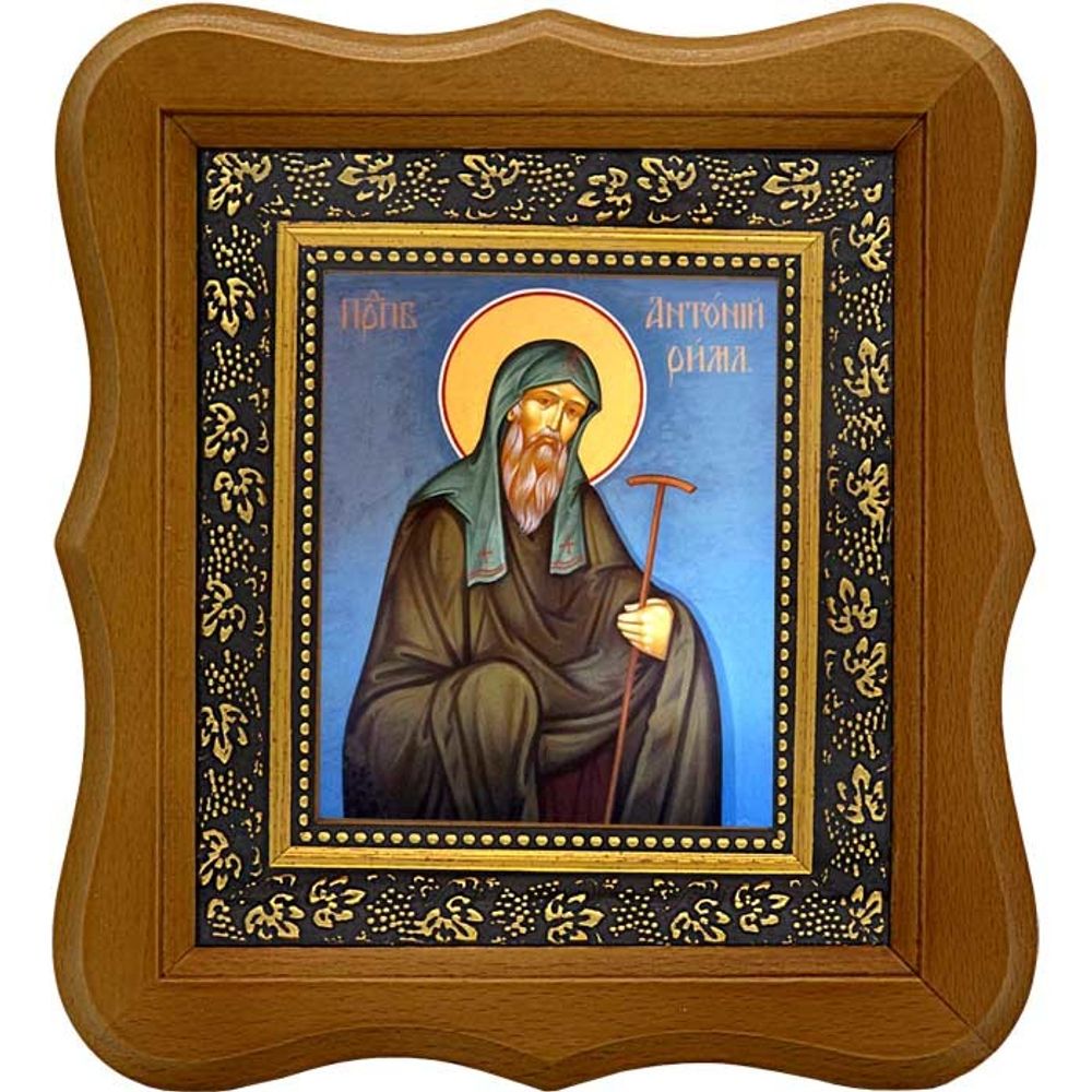 Антоний Римлянин, Новгородский, Преподобный. Икона на холсте.