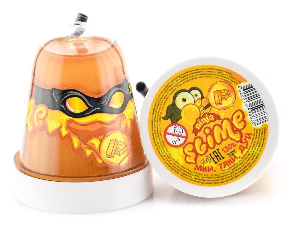 Лизун "Slime "Ninja", золотой, 130 г.