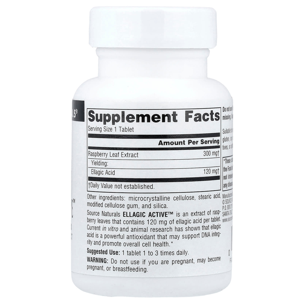 Source Naturals, Ellagic Active ™, 60 таблеток