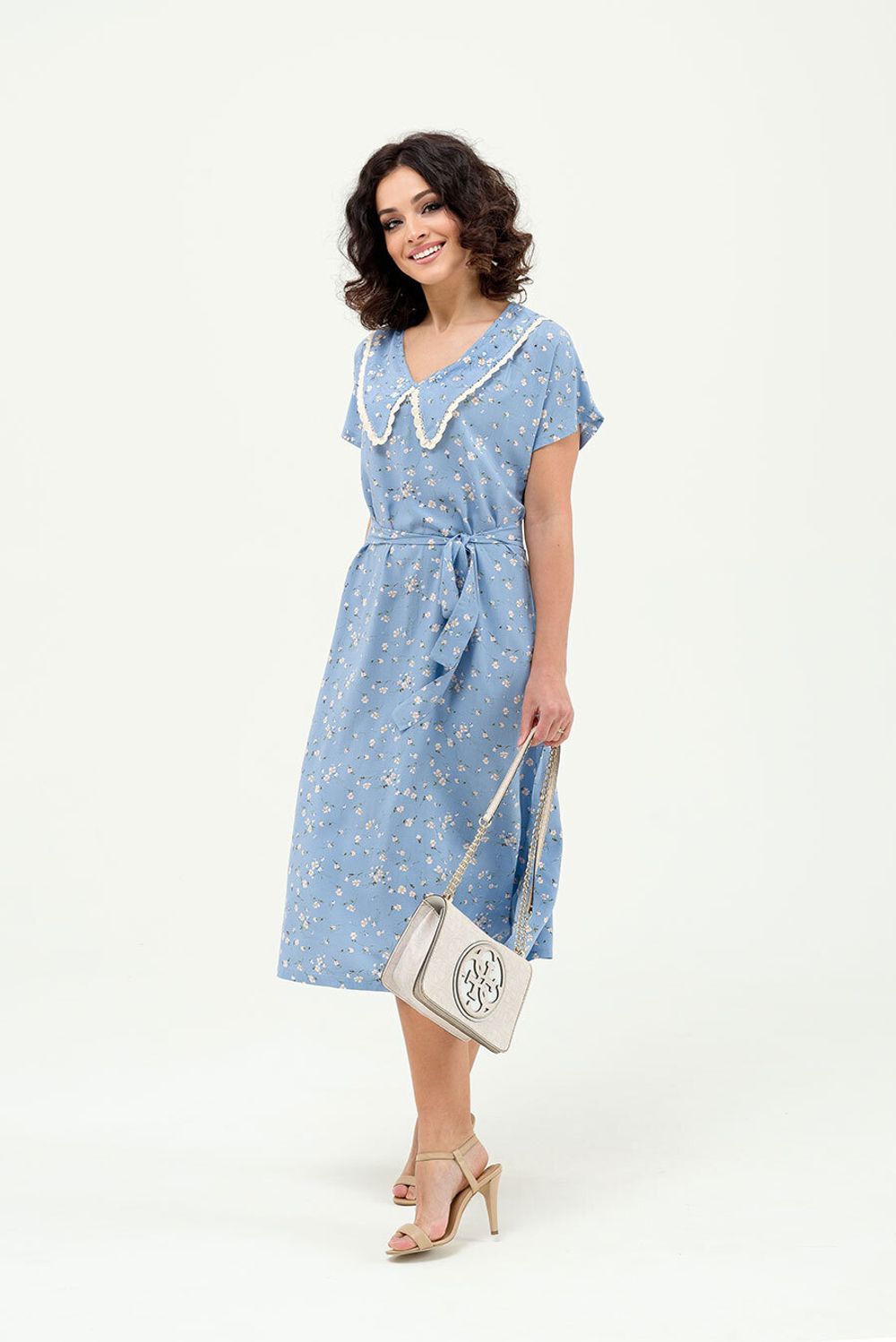 Платье Эбби (46-54) Serenada голубой (Акция)