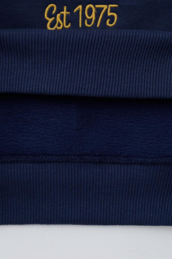 ZARA ХУДИ С ВЫШИТЫМ ТЕКСТОМ, МОРСКОЙ СИНИЙ