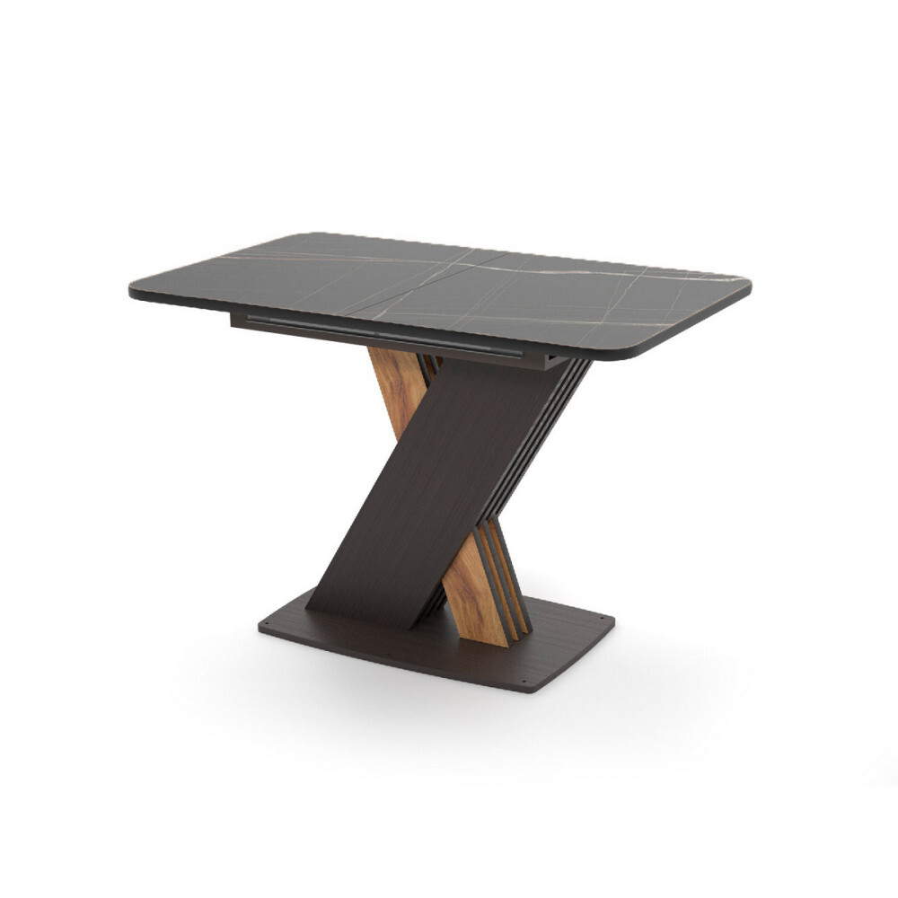 Стол Неаполь раздвижной В1, пластик (1100*700*400) Черный Тунис / Бодега т/ бодега т/ бодега т