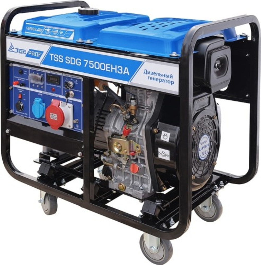 Электростанция дизельная с воздушным охлаждением ТСС SDG 7500EH3A открытая 200027