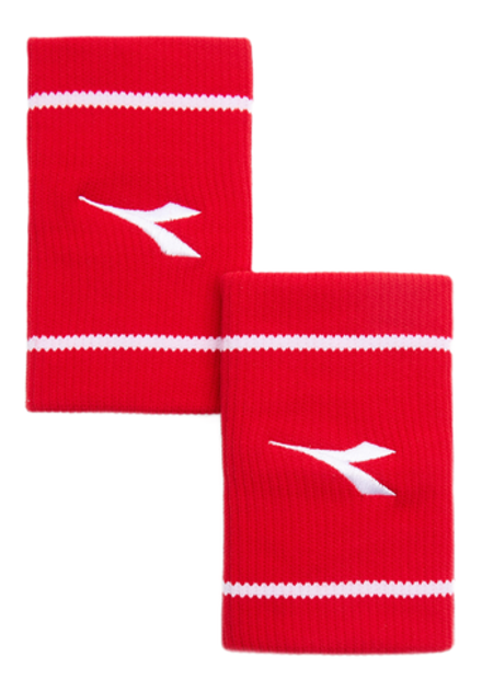 Теннисные напульсники Diadora Wristbands Wide Logo - Red