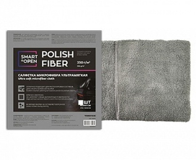 Smart Open POLISH FIBER Special Series Салфетка микрофибра ультрамягкая 350 г/м 30х40, 1шт