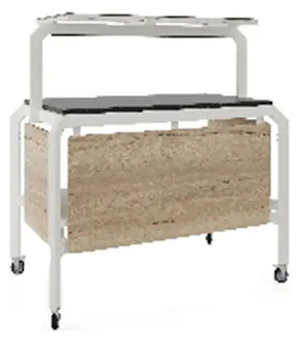 Стол нейтральный Кобор AN220 white/natural/black