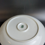 Маслёнка фарфоровая с изящными цветами Wloclawek porcelana, золочение, винтаж Польша, времён СССР 1967-1973 гг