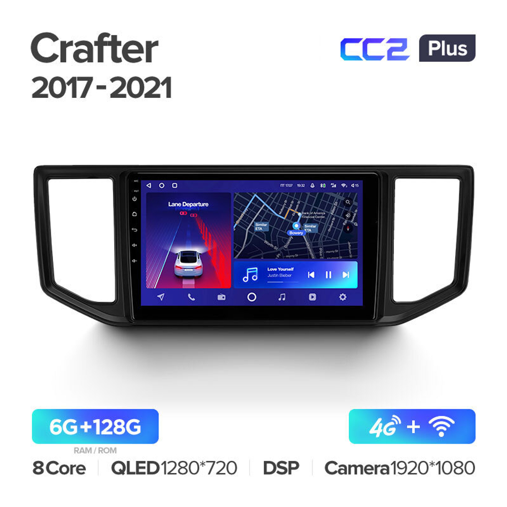 Teyes CC2 Plus 10,2"для Volkswagen Crafter 2017-2021