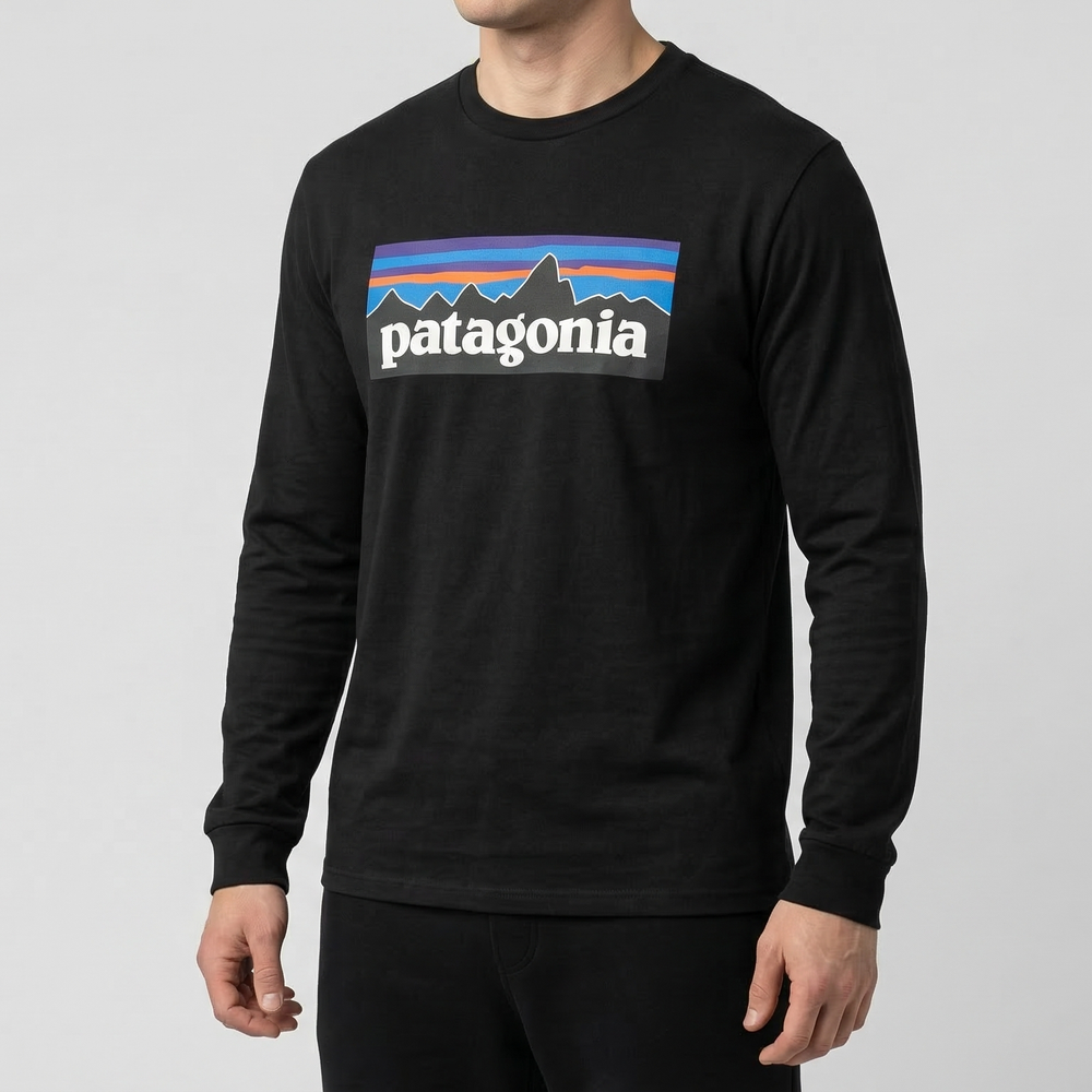 Лонгслив Patagonia #1 • Черный