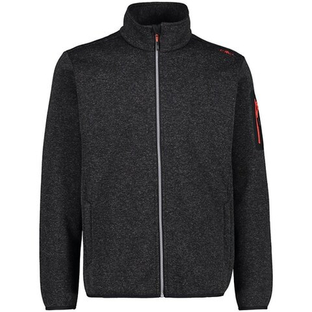 Толстовка флисовая CMP Man Fleece Jacket, артикул 31H2127, цвет TITANIO MEL. (U927)